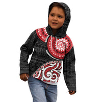 New Zealand Red Maori Koru Simple Style Kid Hoodie