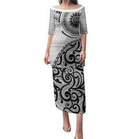 New Zealand White Maori Koru Simple Style Puletasi