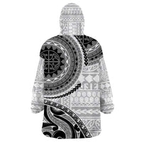 New Zealand White Maori Koru Simple Style Wearable Blanket Hoodie