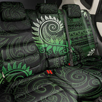 New Zealand Maori Koru Fern Back Car Seat Cover Spiral Polynesian Style Green