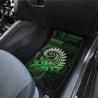 New Zealand Maori Koru Fern Car Mats Spiral Polynesian Style Green