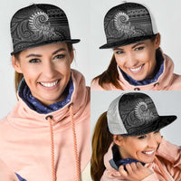 New Zealand Maori Koru Fern Mesh Trucker Cap Spiral Polynesian Style Gray LT05 - Polynesian Pride
