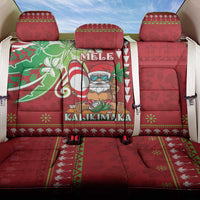 Hawaii Christmas Back Car Seat Cover Funny Santa Claus Surf Mele Kalikimaka LT05 One Size Red - Polynesian Pride