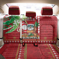 Hawaii Christmas Back Car Seat Cover Funny Santa Claus Surf Mele Kalikimaka LT05 - Polynesian Pride