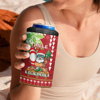 Personalised Hawaii Christmas 4 in 1 Can Cooler Tumbler Funny Santa Claus Surf Mele Kalikimaka