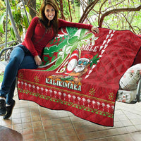 Hawaii Christmas Quilt Funny Santa Claus Surf Mele Kalikimaka LT05 - Polynesian Pride