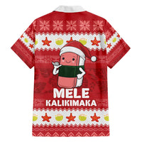 Hawaii Funny Christmas Family Matching Tank Maxi Dress and Hawaiian Shirt Spam Musubi Santa LT05 - Polynesian Pride