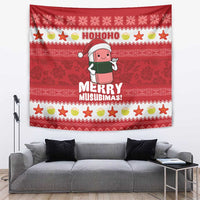 Hawaii Funny Christmas Tapestry Spam Musubi Santa