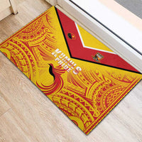Papua New Guinea Rugby Rubber Doormat Kumul Pride Go Champions