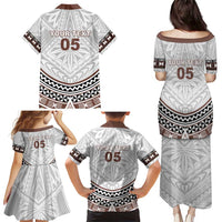 Fiji Rugby Custom Family Matching Puletasi and Hawaiian Shirt Fijian Bati Go Champions