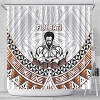 Fiji Rugby Shower Curtain Fijian Bati Go Champions LT05 - Polynesian Pride