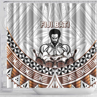 Fiji Rugby Shower Curtain Fijian Bati Go Champions LT05 - Polynesian Pride