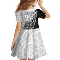 New Zealand Kiwi Rugby Custom Family Matching Puletasi and Hawaiian Shirt Go Champions Maori Pattern