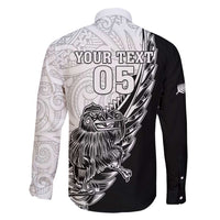 New Zealand Kiwi Rugby Custom Family Matching Short Sleeve Bodycon Dress and Hawaiian Shirt Go Champions Maori Pattern