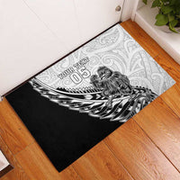 New Zealand Kiwi Rugby Custom Rubber Doormat Go Champions Maori Pattern