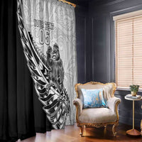 New Zealand Kiwi Rugby Custom Window Curtain Go Champions Maori Pattern