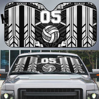 Custom Polynesia Beach Volleyball Auto Sun Shade Polynesian Tribal Pattern - Polynesian Pride