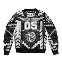 Custom Polynesia Beach Volleyball Bomber Jacket Polynesian Tribal Pattern LT05 - Polynesian Pride