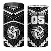 Custom Polynesia Beach Volleyball 4 in 1 Can Cooler Tumbler Polynesian Tribal Pattern - Polynesian Pride