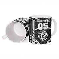 Custom Polynesia Beach Volleyball Ceramic Mug Polynesian Tribal Pattern - Polynesian Pride