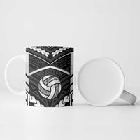 Custom Polynesia Beach Volleyball Ceramic Mug Polynesian Tribal Pattern - Polynesian Pride