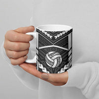 Custom Polynesia Beach Volleyball Ceramic Mug Polynesian Tribal Pattern - Polynesian Pride