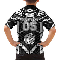 Custom Polynesia Beach Volleyball Family Matching Long Sleeve Bodycon Dress and Hawaiian Shirt Polynesian Tribal Pattern - Polynesian Pride
