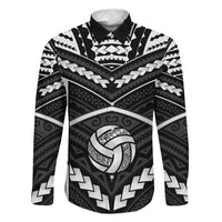 Custom Polynesia Beach Volleyball Family Matching Long Sleeve Bodycon Dress and Hawaiian Shirt Polynesian Tribal Pattern - Polynesian Pride