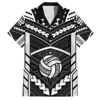 Custom Polynesia Beach Volleyball Family Matching Short Sleeve Bodycon Dress and Hawaiian Shirt Polynesian Tribal Pattern - Polynesian Pride