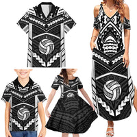 Custom Polynesia Beach Volleyball Family Matching Summer Maxi Dress and Hawaiian Shirt Polynesian Tribal Pattern - Polynesian Pride