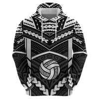 Custom Polynesia Beach Volleyball Hoodie Polynesian Tribal Pattern - Polynesian Pride