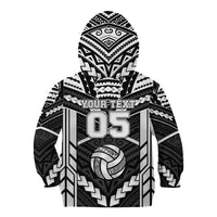 Custom Polynesia Beach Volleyball Kid Hoodie Polynesian Tribal Pattern - Polynesian Pride