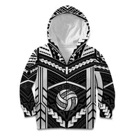 Custom Polynesia Beach Volleyball Kid Hoodie Polynesian Tribal Pattern - Polynesian Pride