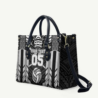 Custom Polynesia Beach Volleyball Leather Bag Polynesian Tribal Pattern - Polynesian Pride