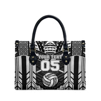 Custom Polynesia Beach Volleyball Leather Bag Polynesian Tribal Pattern - Polynesian Pride