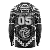 Custom Polynesia Beach Volleyball Long Sleeve Shirt Polynesian Tribal Pattern LT05 - Polynesian Pride