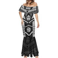 Custom Polynesia Beach Volleyball Mermaid Dress Polynesian Tribal Pattern - Polynesian Pride