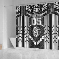 Custom Polynesia Beach Volleyball Shower Curtain Polynesian Tribal Pattern - Polynesian Pride
