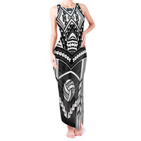 Custom Polynesia Beach Volleyball Tank Maxi Dress Polynesian Tribal Pattern LT05 Women Black - Polynesian Pride