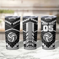 Custom Polynesia Beach Volleyball Tumbler Cup Polynesian Tribal Pattern - Polynesian Pride