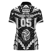 Custom Polynesia Beach Volleyball Women Polo Shirt Polynesian Tribal Pattern LT05 - Polynesian Pride