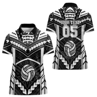 Custom Polynesia Beach Volleyball Women Polo Shirt Polynesian Tribal Pattern LT05 - Polynesian Pride