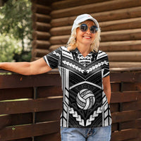 Custom Polynesia Beach Volleyball Women Polo Shirt Polynesian Tribal Pattern LT05 - Polynesian Pride