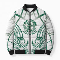 Custom Hawaii Volleyball Bomber Puffer Jacket Polynesian Pattern - Polynesian Pride