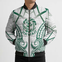 Custom Hawaii Volleyball Bomber Puffer Jacket Polynesian Pattern - Polynesian Pride