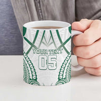 Custom Hawaii Volleyball Ceramic Mug Polynesian Pattern - Polynesian Pride