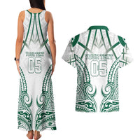 Custom Hawaii Volleyball Couples Matching Tank Maxi Dress and Hawaiian Shirt Polynesian Pattern - Polynesian Pride