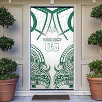 Custom Hawaii Volleyball Door Cover Polynesian Pattern - Polynesian Pride