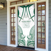Custom Hawaii Volleyball Door Cover Polynesian Pattern - Polynesian Pride