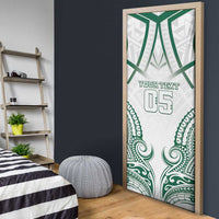 Custom Hawaii Volleyball Door Cover Polynesian Pattern - Polynesian Pride